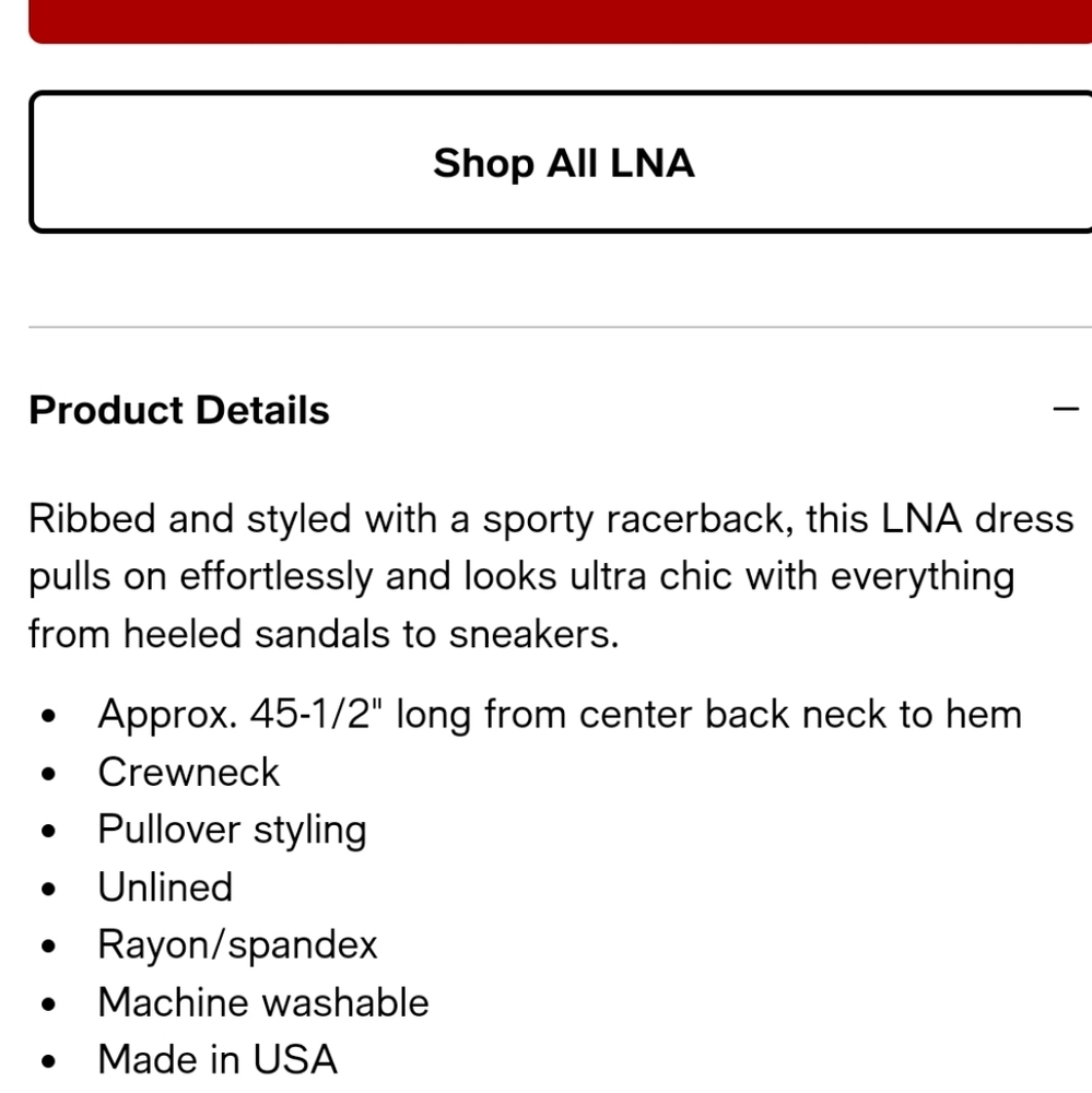 LNA Rilynn Razorback Ribbed Dress - Picture 7 of 9
